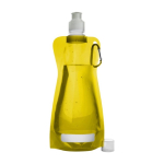 Economica bottiglia d'acqua pubblicitaria pieghevole 420ml Rebel color giallo prima vista
