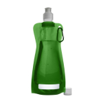 Economica bottiglia d'acqua pubblicitaria pieghevole 420ml Rebel color verde prima vista