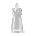 Economica bottiglia d'acqua pubblicitaria pieghevole 420ml Rebel color argento prima vista