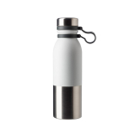 Borraccia promozionale in acciaio inossidabile 600ml DoubleTwist color bianco prima vista