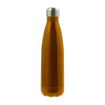 Borraccia in acciaio inox con tappo a vite argentato 650ml color arancione prima vista