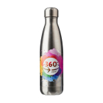 Borraccia in acciaio inox con tappo a vite argentato 650ml color argento quinta vista