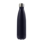 Borraccia in acciaio inox con tappo a vite argentato 650ml color blu scuro prima vista
