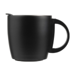 Tazza da viaggio in acciaio inox a doppia parete 350ml Antislip color nero quinta vista