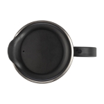 Tazza da viaggio in acciaio inox a doppia parete 350ml Antislip color nero sesta vista