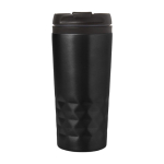 Bicchiere termico d'asporto con design geometrico 300ml Trilliant Colors color nero prima vista