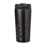 Bicchiere termico d'asporto con design geometrico 300ml Trilliant Colors color nero seconda vista