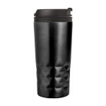 Bicchiere termico d'asporto con design geometrico 300ml Trilliant Colors color nero terza vista