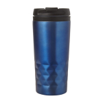 Bicchiere termico d'asporto con design geometrico 300ml Trilliant Colors color blu prima vista