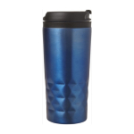 Bicchiere termico d'asporto con design geometrico 300ml Trilliant Colors color blu sesta vista