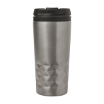 Bicchiere termico d'asporto con design geometrico 300ml Trilliant Colors color argento prima vista