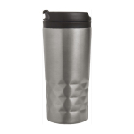 Bicchiere termico d'asporto con design geometrico 300ml Trilliant Colors color argento terza vista