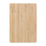 Quaderno con logo A5 copertina bambù pagine righe con penna EcoBamboo color marrone prima vista