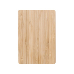 Quaderno con logo A5 copertina bambù pagine righe con penna EcoBamboo color marrone seconda vista