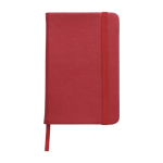 Taccuino personalizzato A6 soft-touch segnapagina con elastico Notes color rosso prima vista