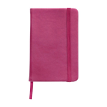 Taccuino personalizzato A6 soft-touch segnapagina con elastico Notes color rosa prima vista