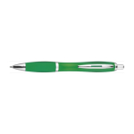 Penna a sfera in ABS con impugnatura in gomma inchiostro blu Color color verde prima vista