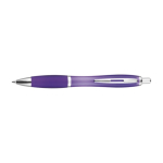 Penna a sfera in ABS con impugnatura in gomma inchiostro blu Color color viola prima vista