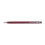 Penna sottile cromata con punta touch inchiostro blu Vip Thin color bordò prima vista