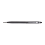 Penna sottile cromata con punta touch inchiostro blu Vip Thin color nero prima vista