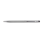 Penna sottile cromata con punta touch inchiostro blu Vip Thin color argento prima vista