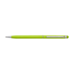 Penna sottile cromata con punta touch inchiostro blu Vip Thin color verde chiaro  prima vista