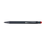 Penna nera biro personalizzabile in alluminio inchiostro blu Laser color rosso prima vista