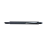 Penna nera biro personalizzabile in alluminio inchiostro blu Laser color bianco prima vista