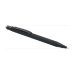 Penna nera biro personalizzabile in alluminio inchiostro blu Laser color argento quinta vista