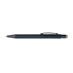 Penna nera biro personalizzabile in alluminio inchiostro blu Laser color oro