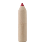 Matitone in legno con 6 pastelli colorati personalizzati Mini Pencil color marrone prima vista