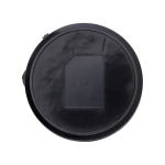 Speaker bluetooth 4.2 cilindrico in ABS e bambù con luce LED color nero seconda vista