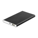 Batteria esterna in alluminio da 4.000mAh personalizzata color nero seconda vista