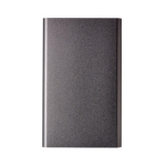 Batteria esterna in alluminio da 4.000mAh personalizzata color titanio prima vista