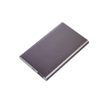 Batteria esterna in alluminio da 4.000mAh personalizzata color titanio terza vista