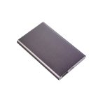 Batteria esterna in alluminio da 4.000mAh personalizzata color titanio quinta vista
