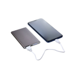 Batteria esterna in alluminio da 4.000mAh personalizzata color titanio sesta vista
