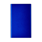 Batteria esterna in alluminio da 4.000mAh personalizzata color blu reale prima vista