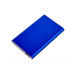 Batteria esterna in alluminio da 4.000mAh personalizzata color blu reale seconda vista