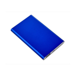 Batteria esterna in alluminio da 4.000mAh personalizzata color blu reale terza vista