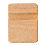 Stand smartphone promozionale con logo naturale da scrivania Bamboo seconda vista