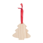 Addobo natalizio in legno a forma di abete da appendere Tree color marrone prima vista