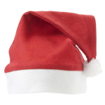 Cappello di Babbo Natale in feltro per feste aziendali Santa color rosso prima vista