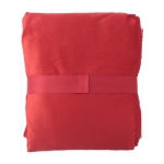 Coperta ecologica con nastro personalizzabile 190 g/m² Soft Touch color rosso seconda vista