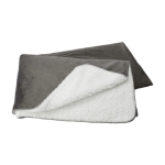 Coperta ecologica con nastro personalizzabile 190 g/m² Soft Touch color grigio seconda vista