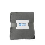 Coperta ecologica con nastro personalizzabile 190 g/m² Soft Touch vista area di stampa