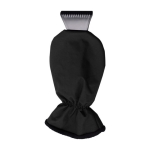 Raschiaghiaccio promozionale con logo e guanto colorato Adjust color nero seconda vista