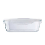 Contenitore personalizzato in vetro con chiusura ermetica 1000ml Crystal color trasparente terza vista
