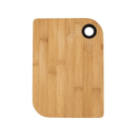 Taglieri in legno personalizzati con bordi rotondi e anello Hold color legno prima vista