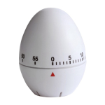 Colorato timer pubblicitario da cucina a forma di Uovo color bianco prima vista